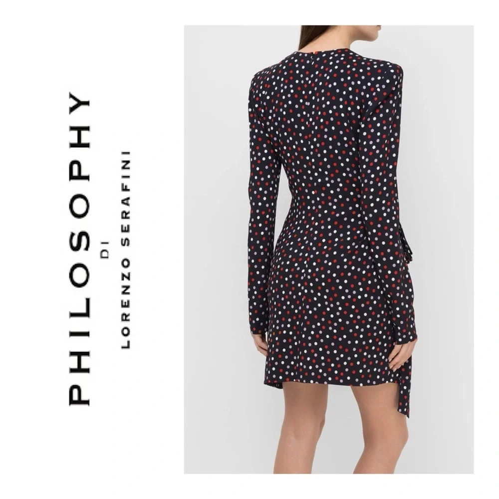 PHILOSOPHY di LORENZO SERAFINI polka dot dress size 40/ 4
